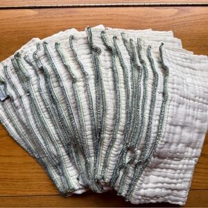 OsoCozy Prefold Diapers (15-30lb), Lot of 12 Organic Cotton